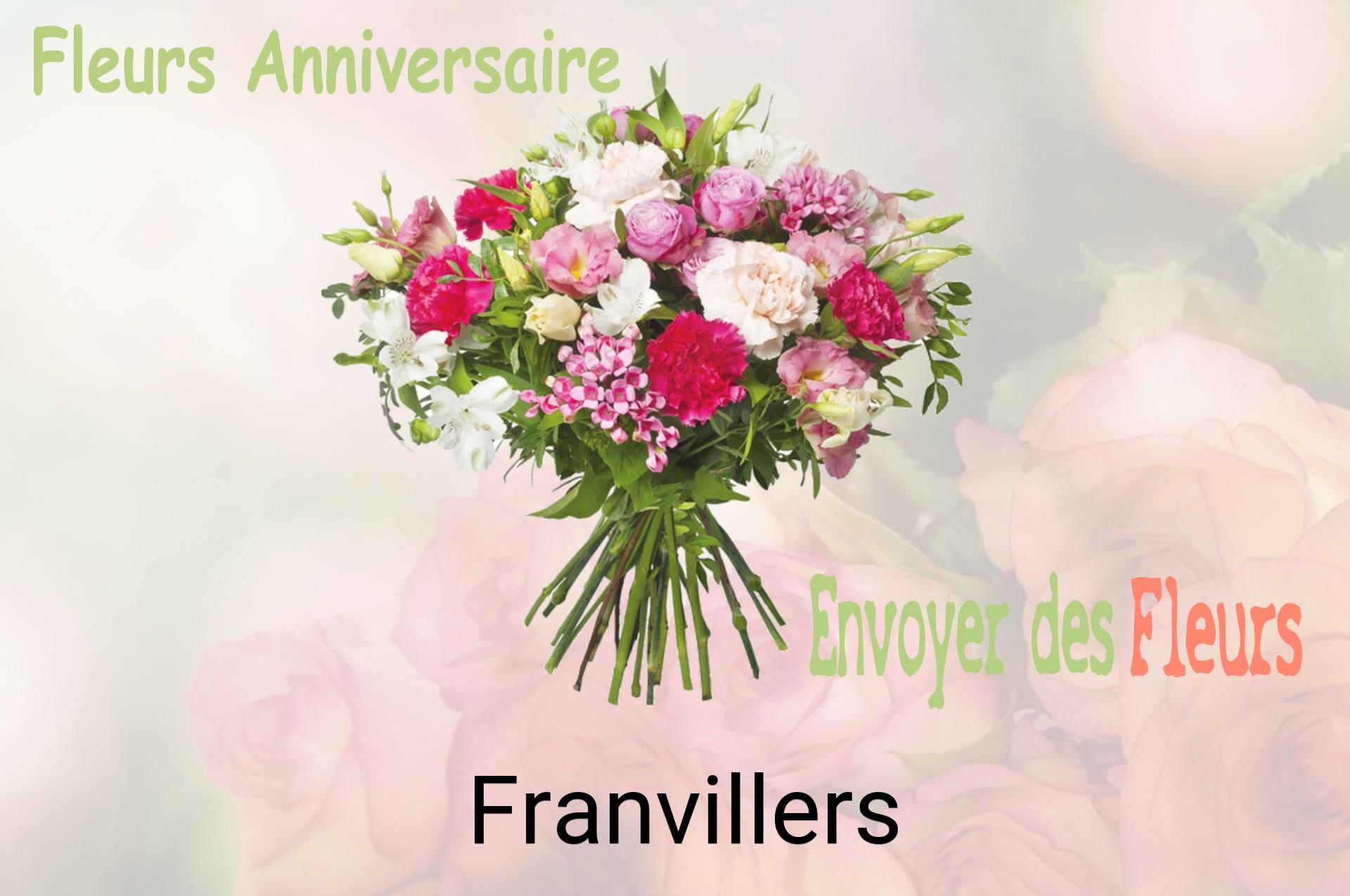 Bouquet de fleurs d’anniversaire livré à Franvillers