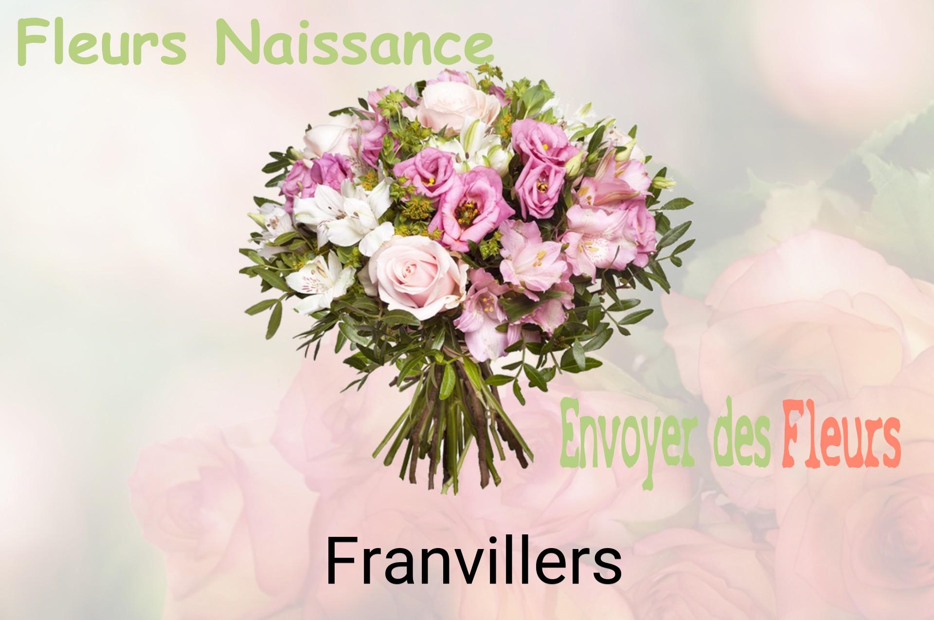 Bouquet de fleurs de naissance livré à Franvillers